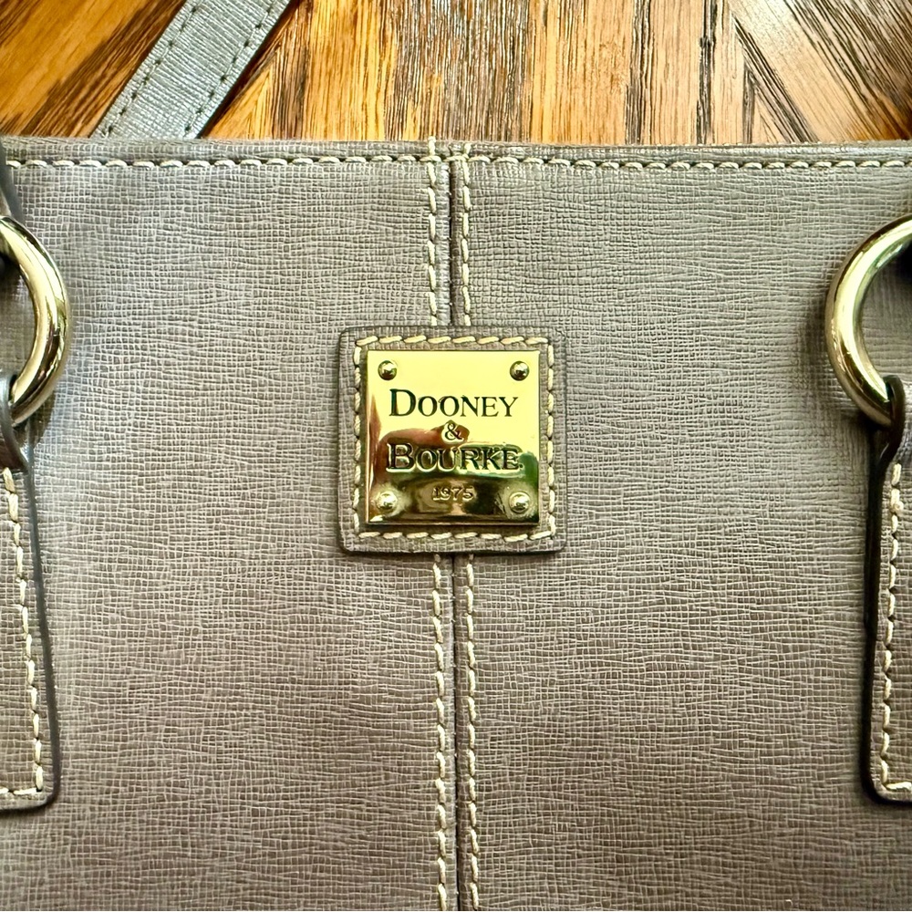 Dooney & Bourke Elegant Gray Tote - Picture 3 of 12